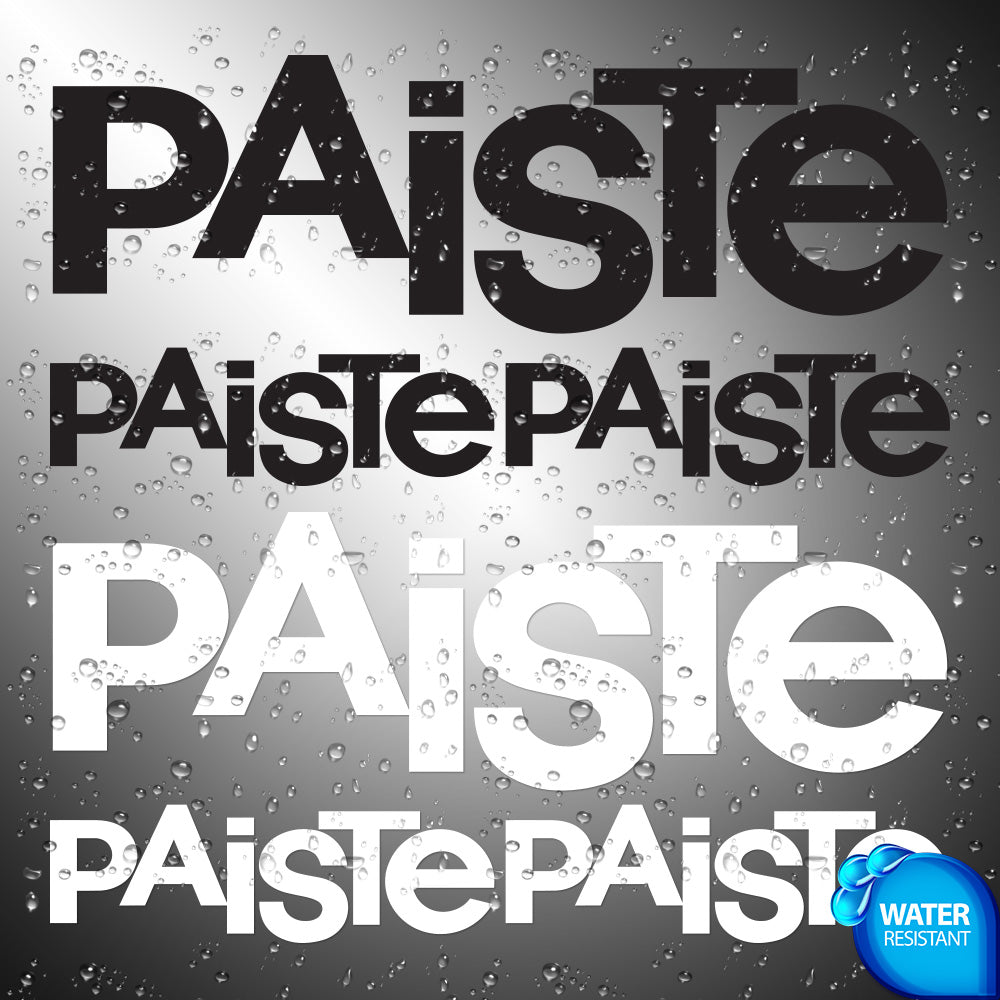 Paiste 3X Sticker Decals (not printed) dual color | Cymbals