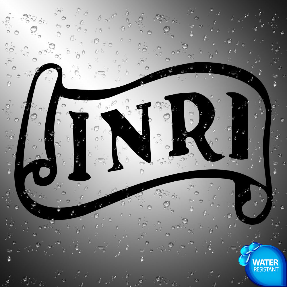 INRI Jesus the Nazarene, King of the Jews | Sticker Decals (not printed)
