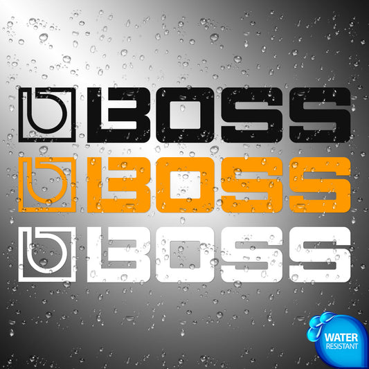 Boss Sticker Decals (not printed) Pedal