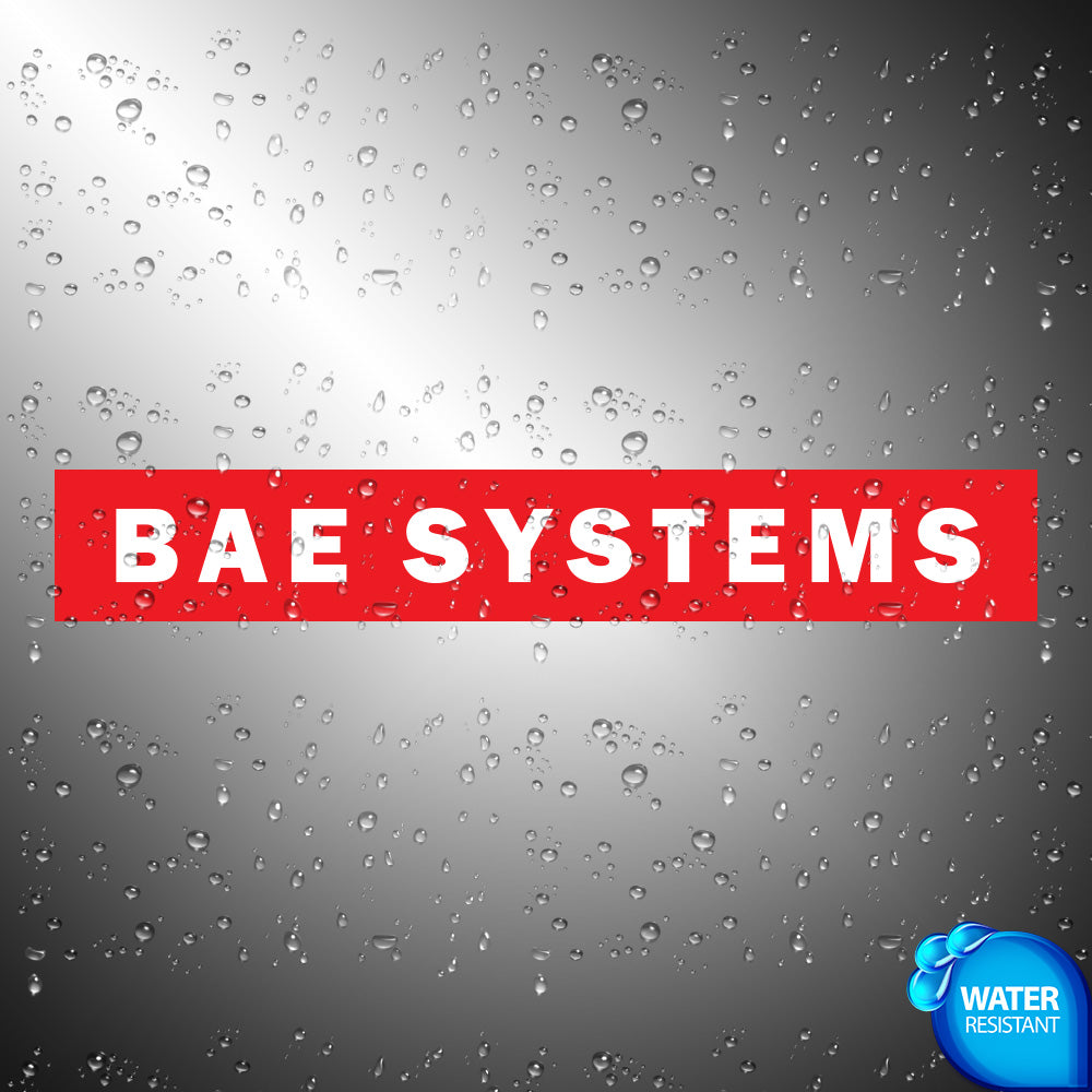BAE Systems Sticker Decals (not printed) dual color