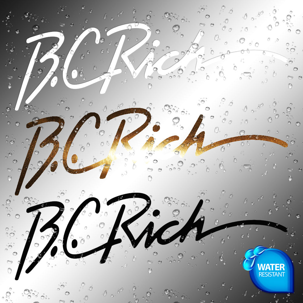 bc rich guitar decal
