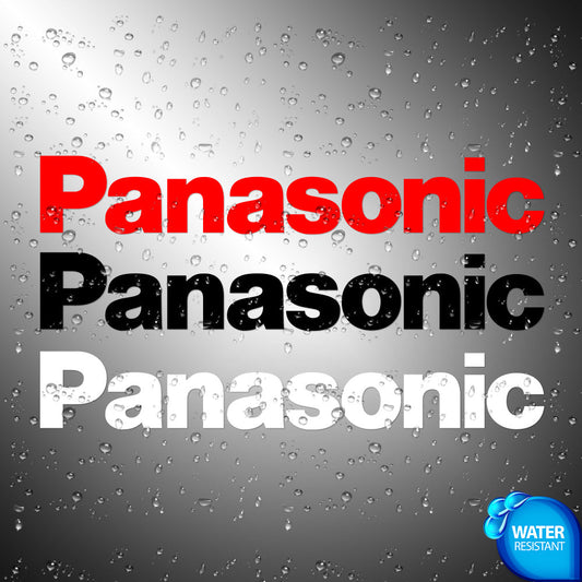 Panasonic Sticker Decals (not printed)