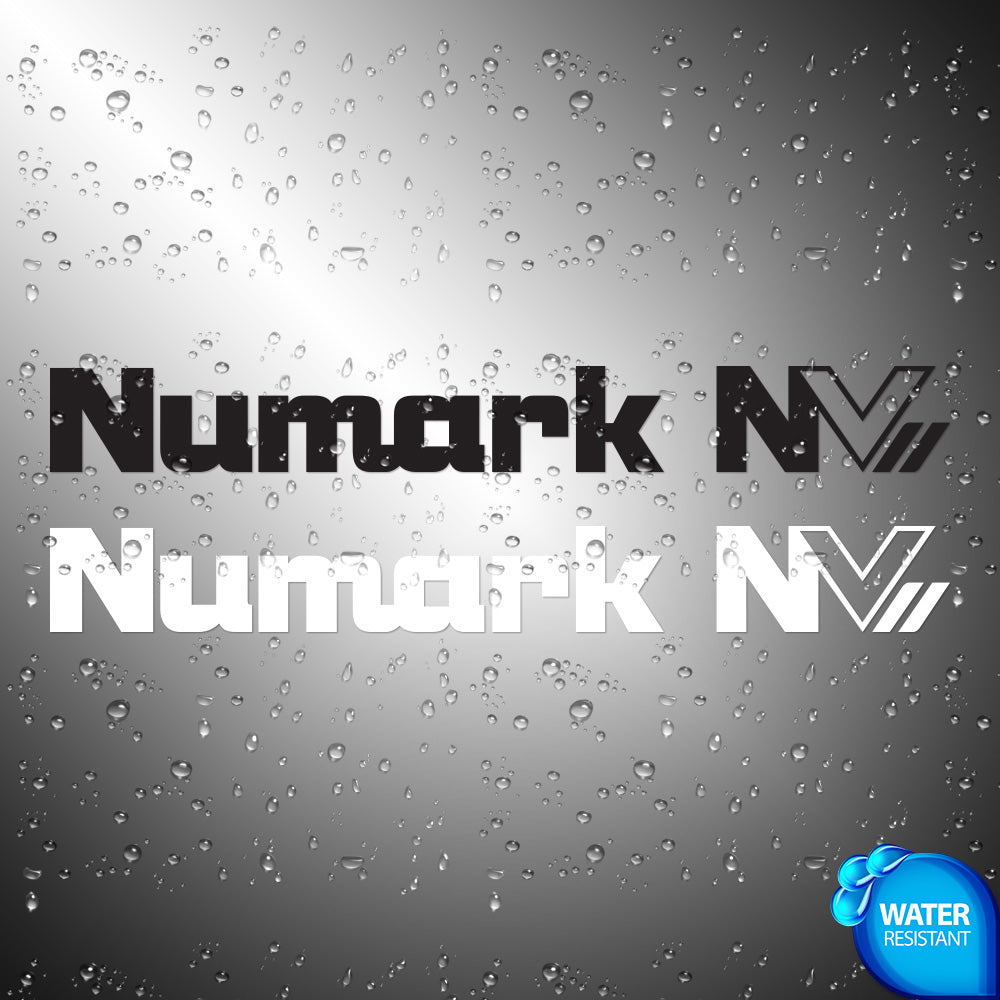 Numark NV DJ Sticker Decals (die cut not printed)