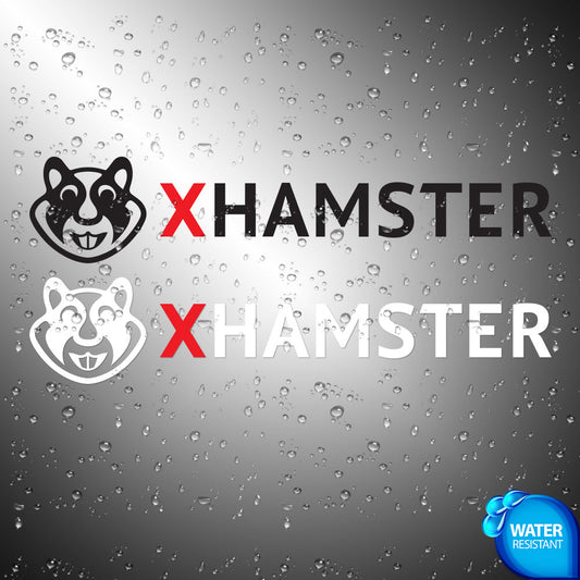 XHamster Dual Color Sticker Decals (not printed)