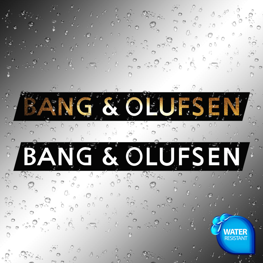 Bang & Olufsen Sticker Decals (not printed) dual color
