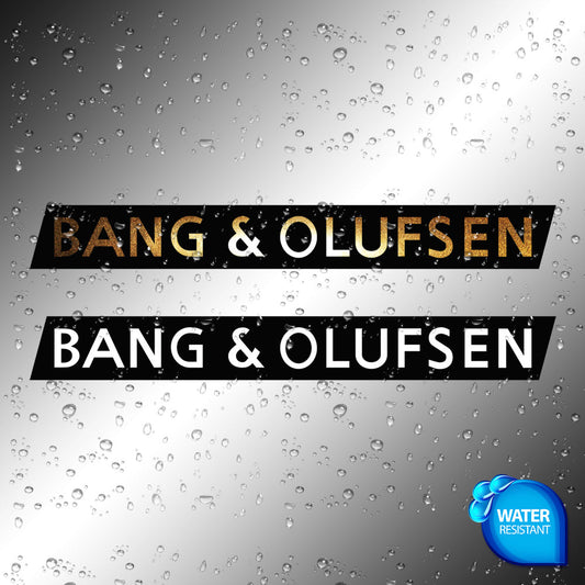 Bang & Olufsen Sticker Decals (not printed) dual color