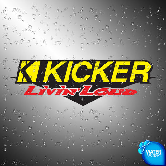 Kicker Livin Loud Sticker Decals (not printed)