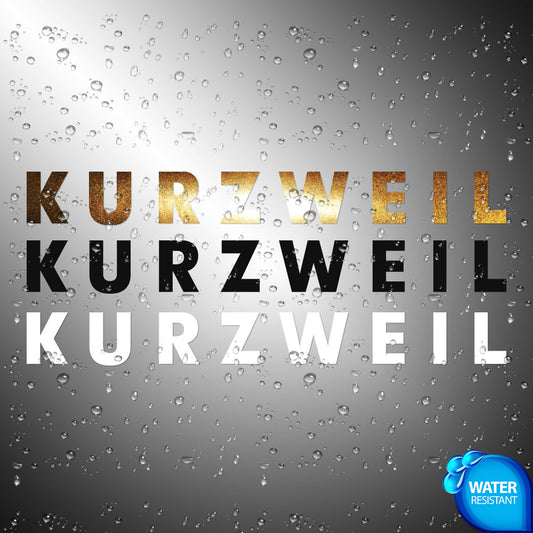 Kurzweil Sticker Decals (die cut not printed)