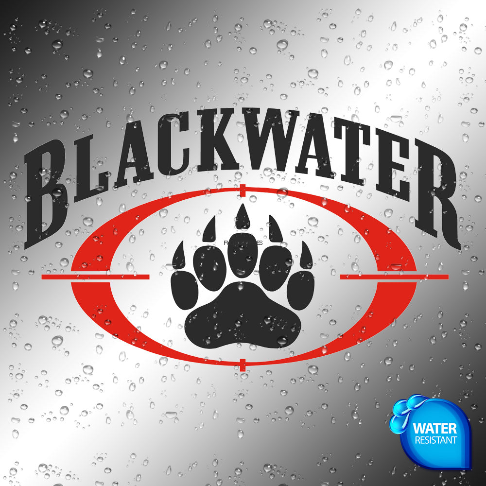 Blackwater Large Sticker Decals (not printed) dual color