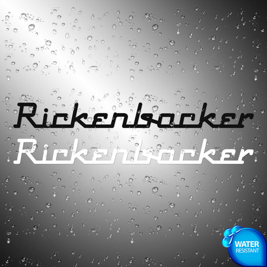 Rickenbacker Guitars Sticker Decals (not printed)