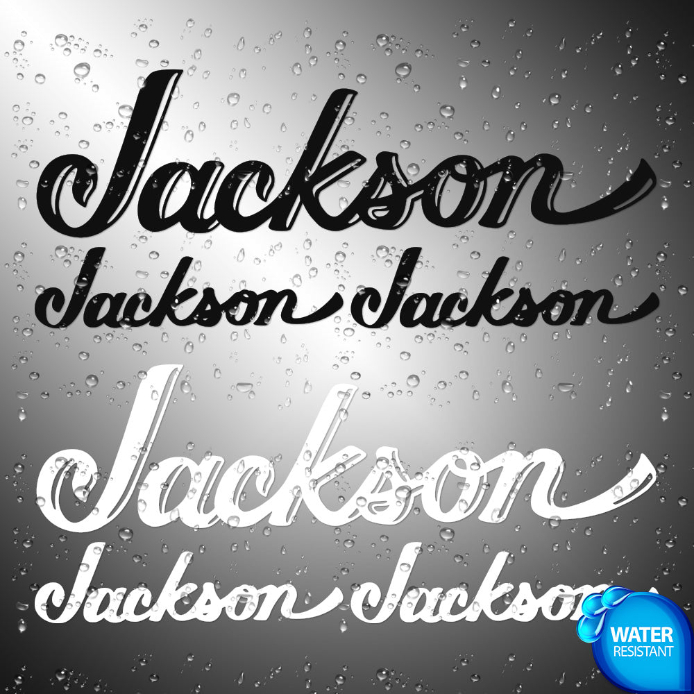 Jackson Guitars 3X Sticker Decals (not printed)