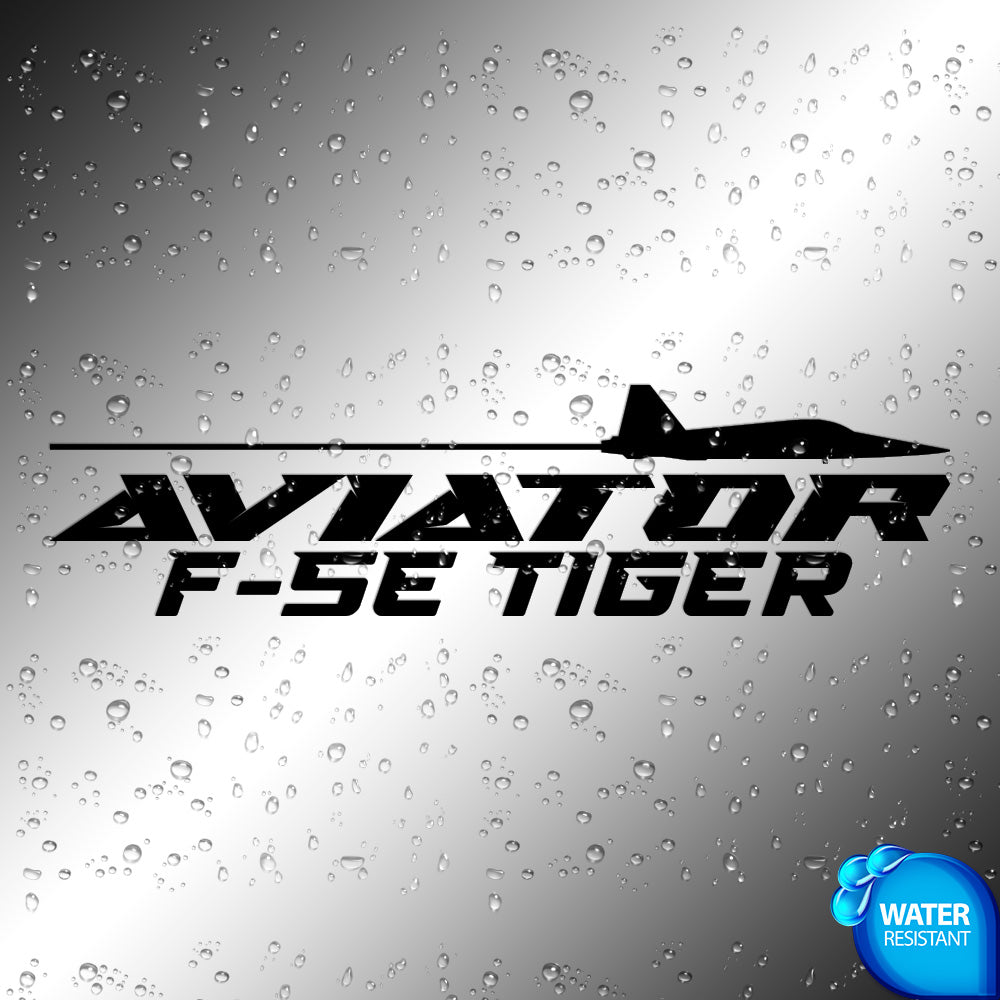 F-5E Tiger Aviator Sticker Decals (die cut not printed)