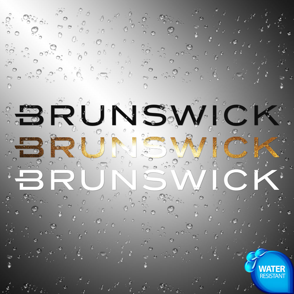 Brunswick Sticker Decals (not printed) GPS