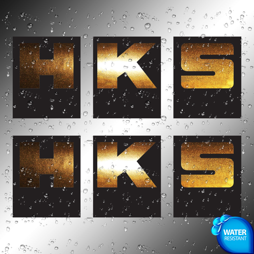 HKS Sticker Decals (not printed) Gold