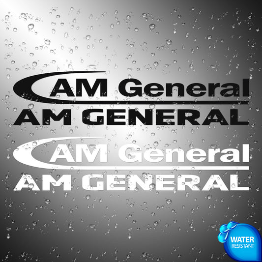 AM General Sticker Decals (die cut not printed)