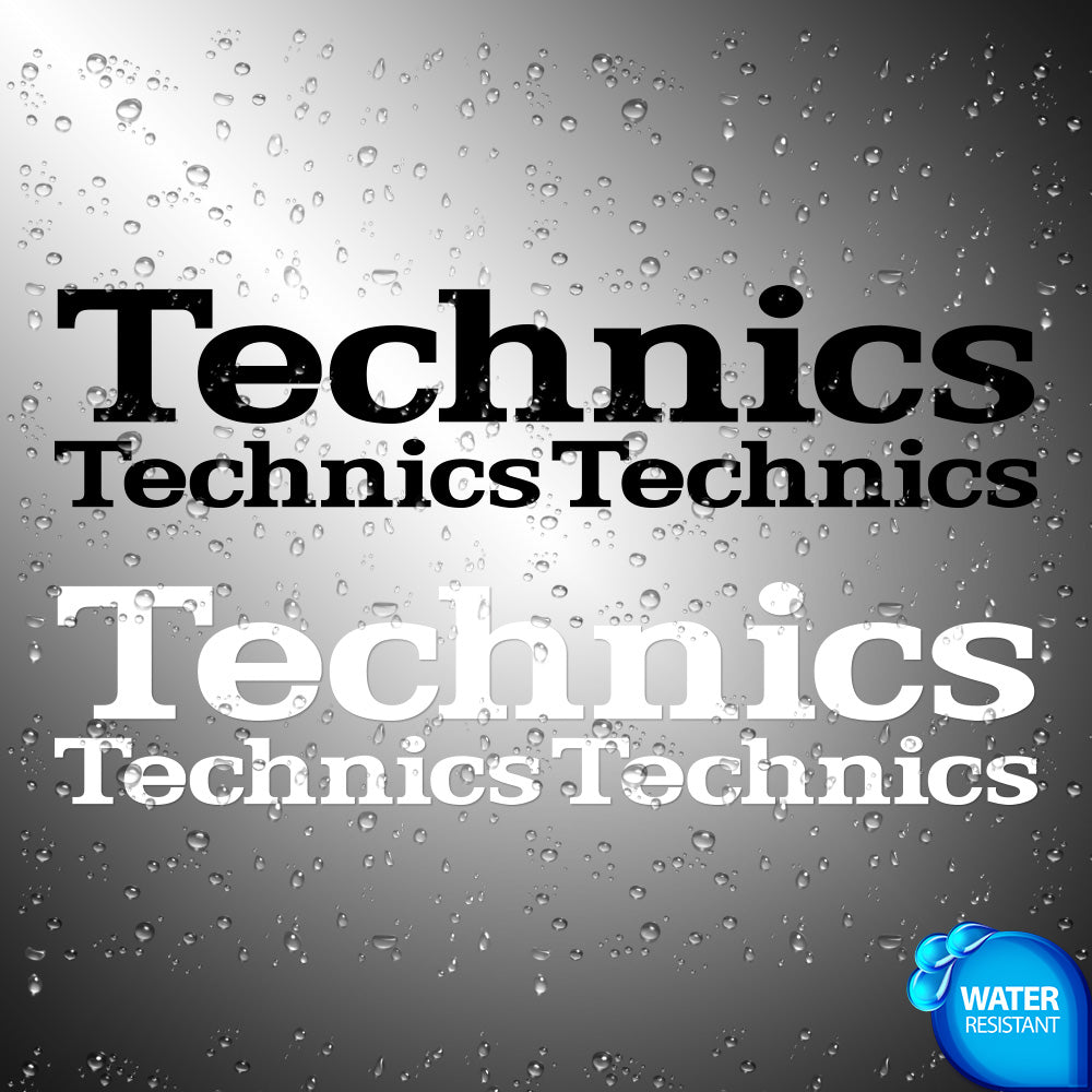 Technics 3X Sticker Decals (not printed)