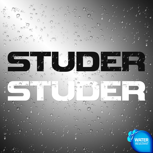 Studer Sticker Decals (not printed)