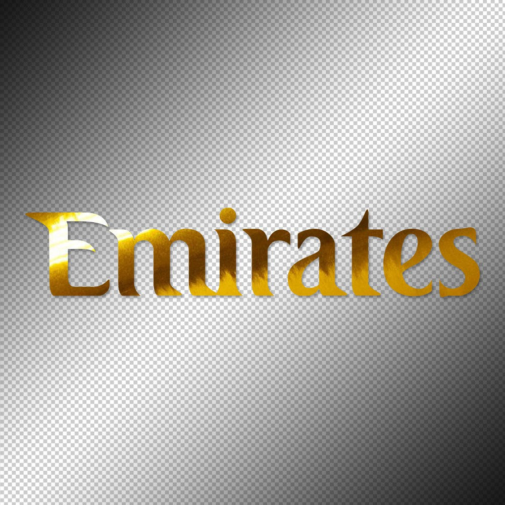Emirates Airlines Sticker Decals (die cut not printed)