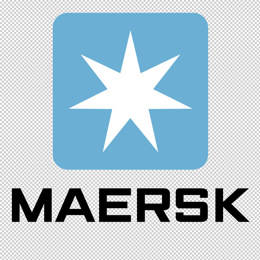 Maersk Sticker Decals (not printed) dual colors