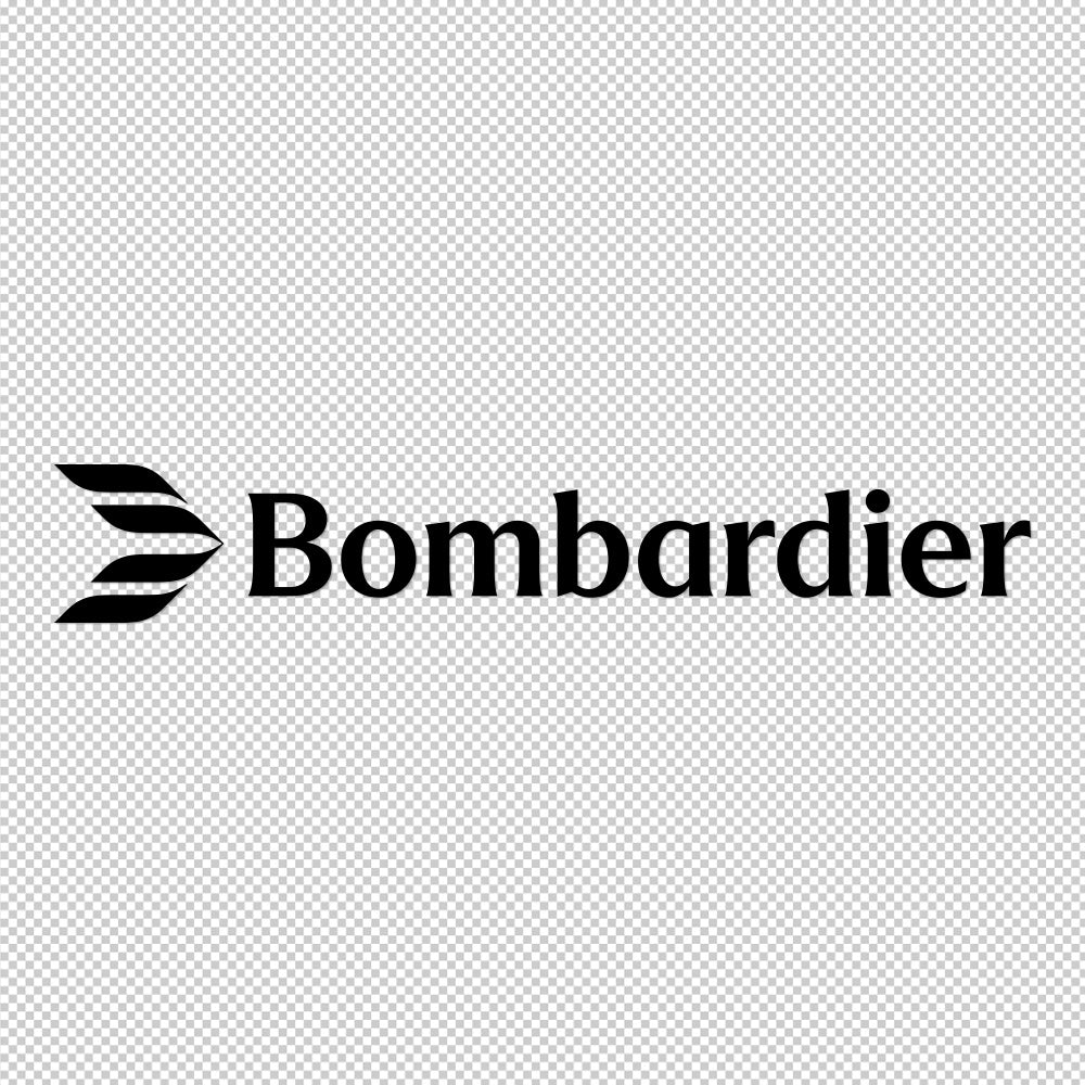 Bombardier Sticker Decals (die cut not printed)