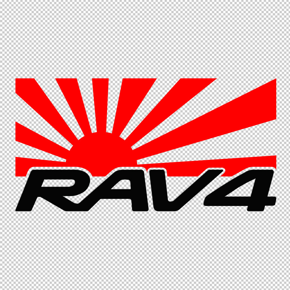 Toyota Japan Rav4 Sticker Decals (not printed)