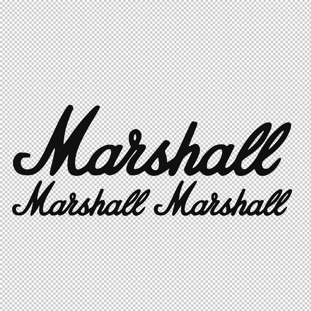 Marshall 3X Sticker Decals (not printed)