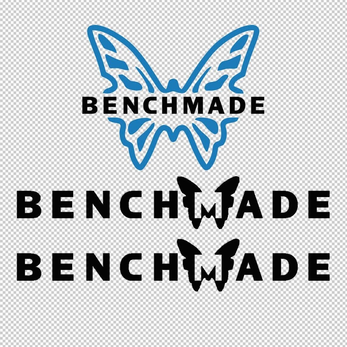 Benchmade 3X Sticker Decals (not printed) dual color