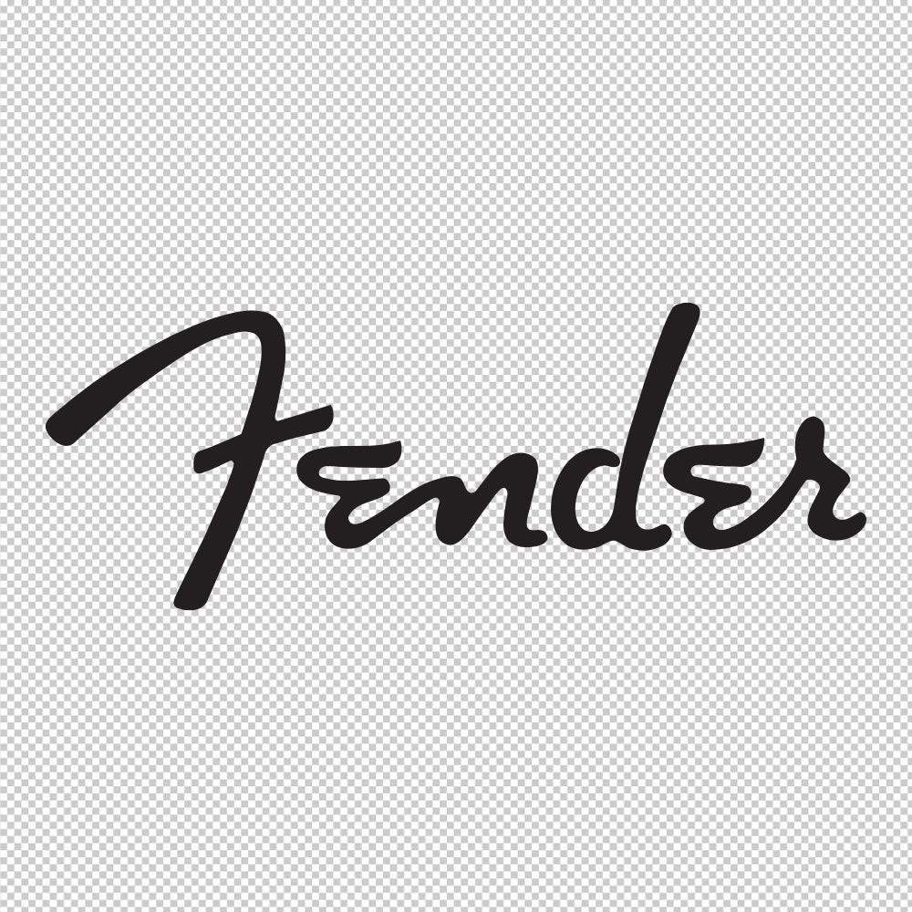 Fender Sticker Decals (die cut not printed)