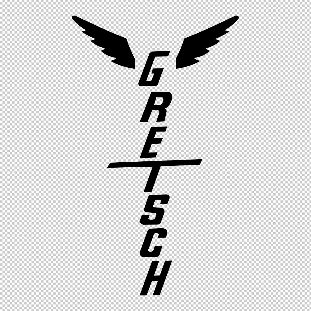 Gretsch Falcon Sticker Decals (die cut not printed) (Copy)