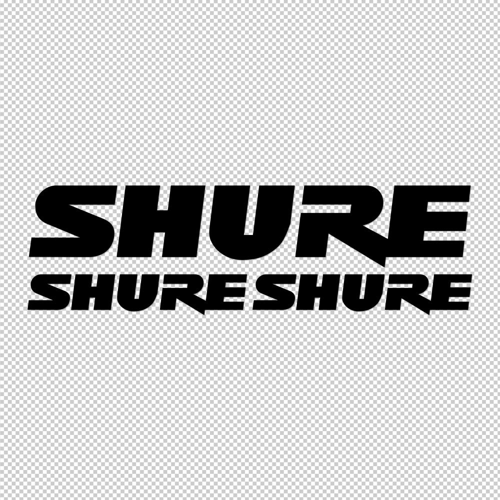 Shure 3X Sticker Decals (not printed)