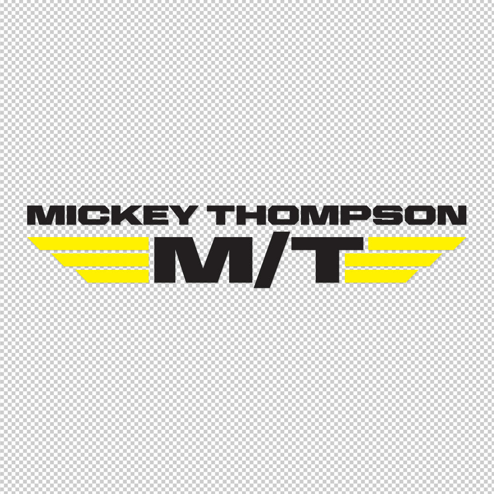 Mickey Thompson Tires Sticker Decals (not printed) Dual Colors