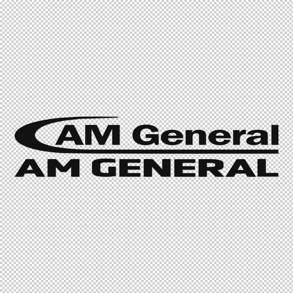 AM General Sticker Decals (die cut not printed)