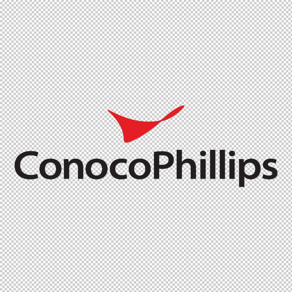 Conoco Phillips Sticker Decals die-cut (not printed) dual color