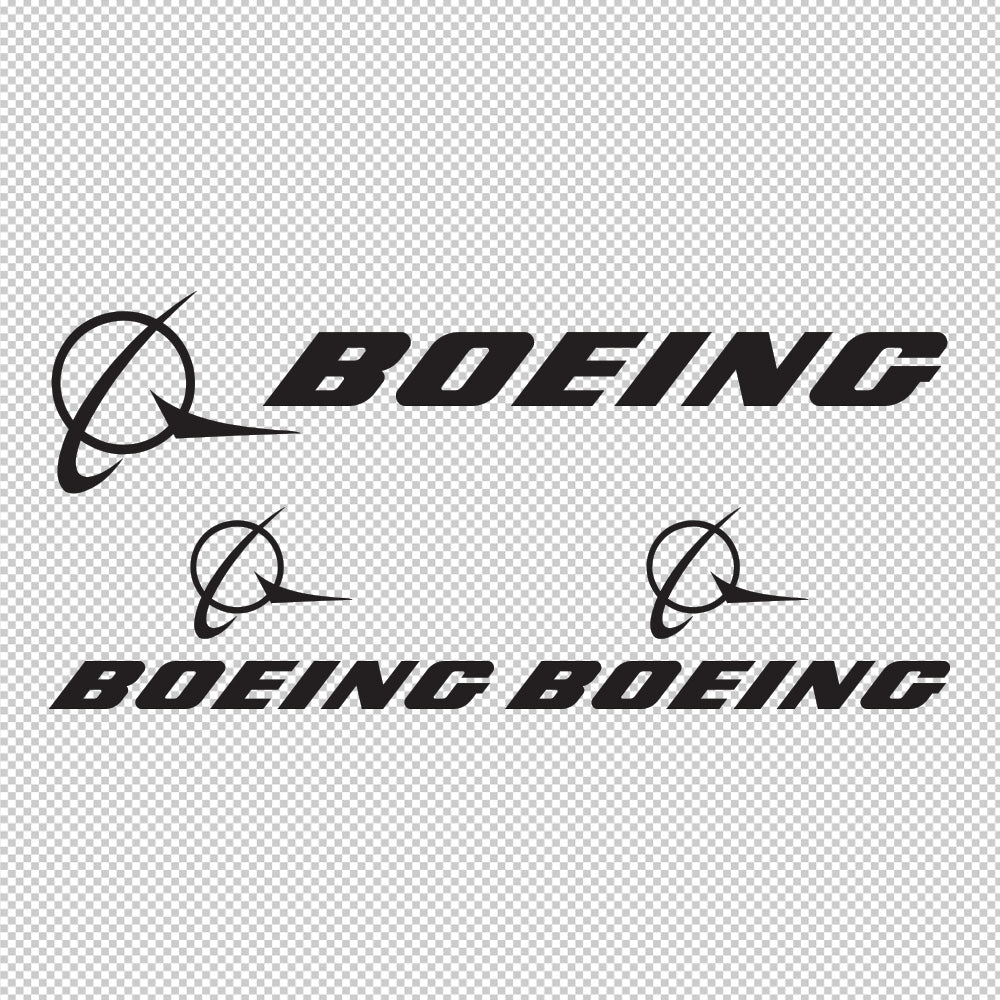 3X Boeing Sticker Decals (not printed)