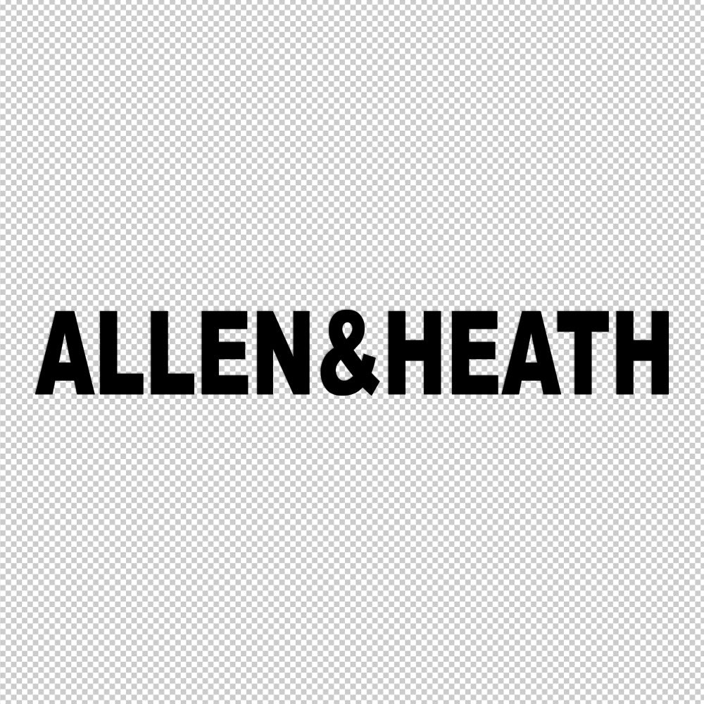 Allen & Heath Sticker Decals (die cut not printed)