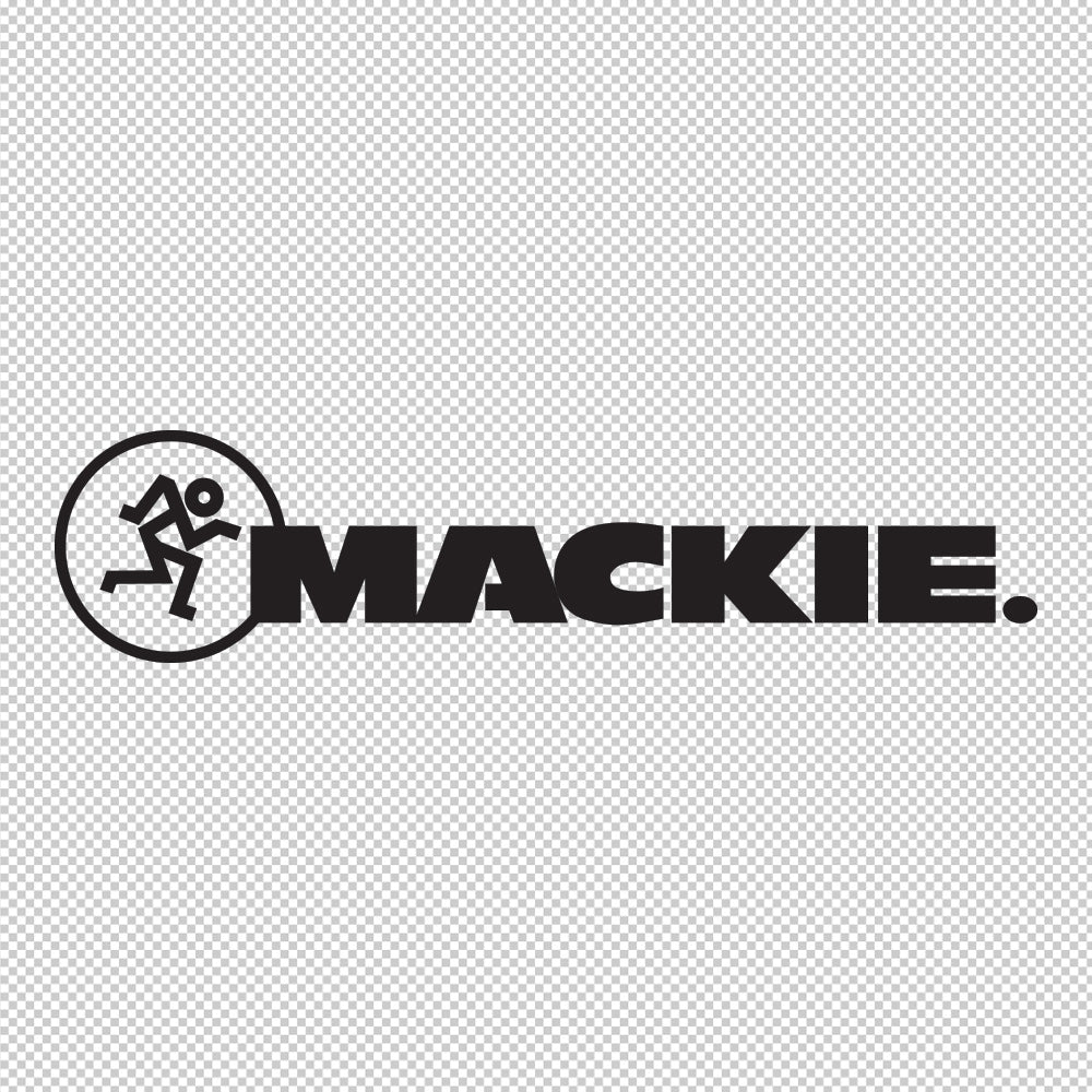 Mackie Gold Chrome Sticker Decals (not printed)