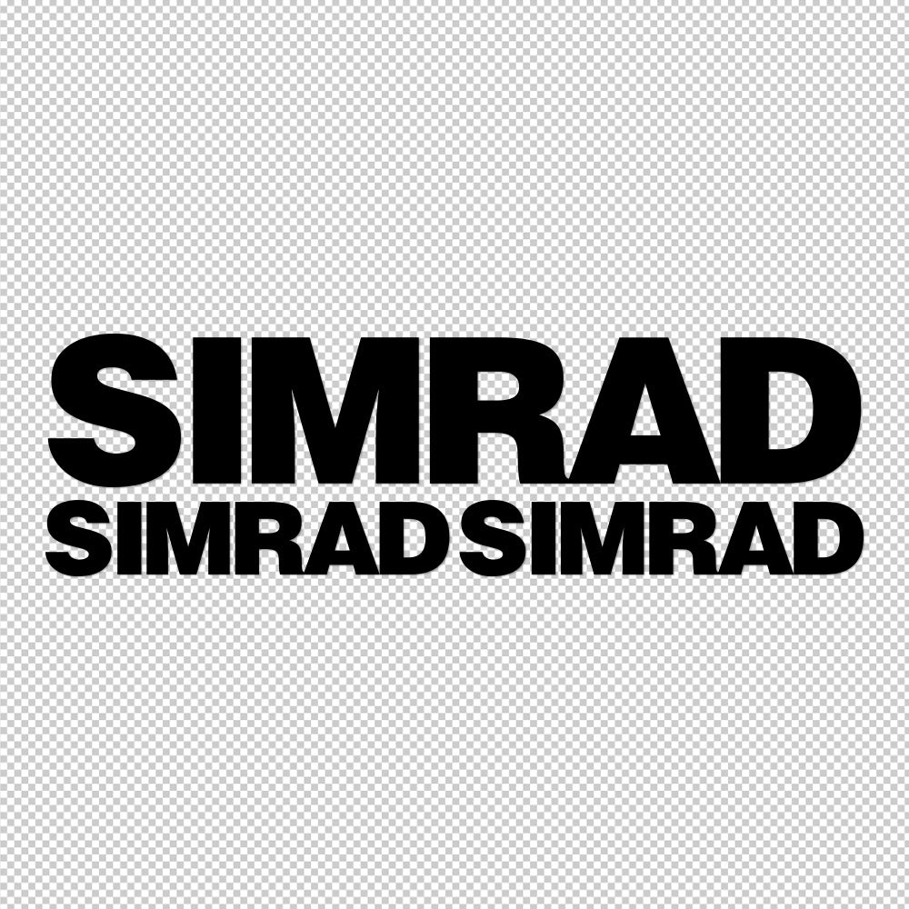 Simrad 3X Sticker Decals (not printed)