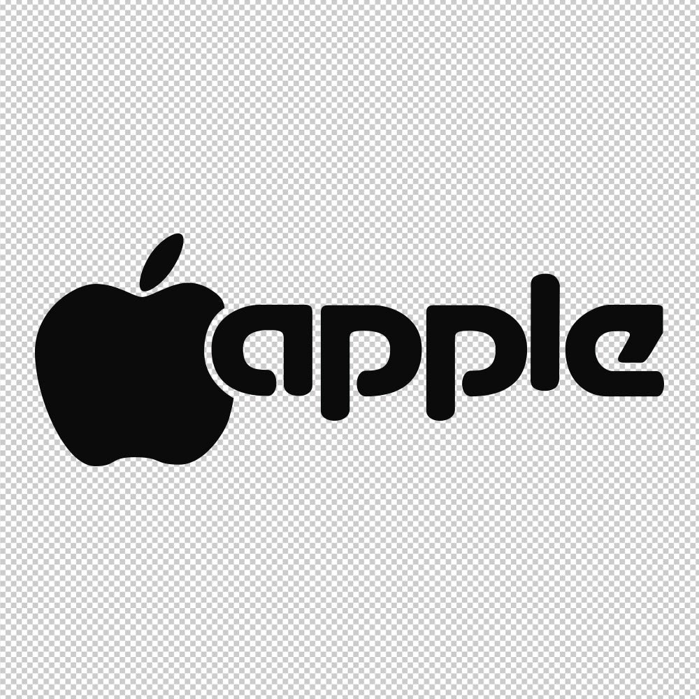 Apple Classic Sticker Decals (die cut not printed)