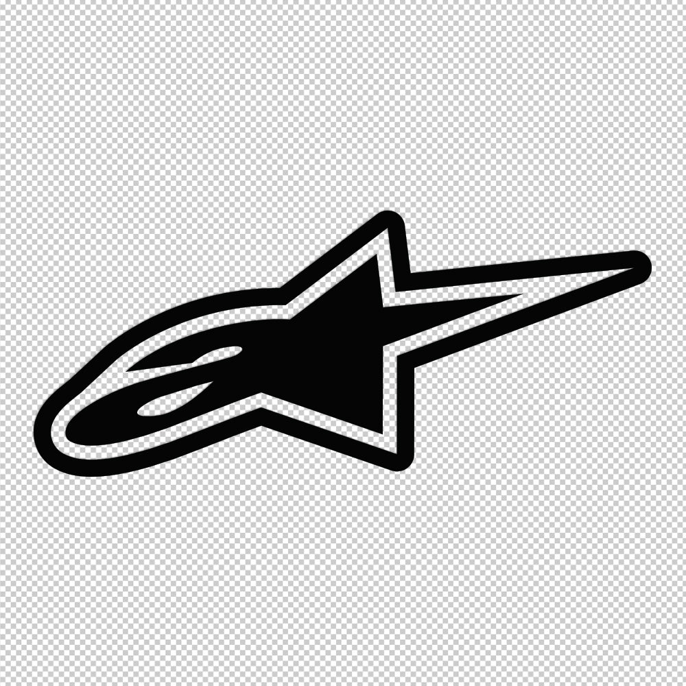 Alpinestars Sticker Decals (die cut not printed)