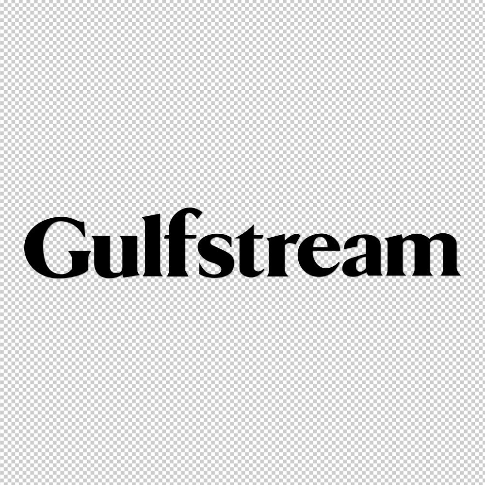 Gulfstream Sticker Decals (die cut not printed)