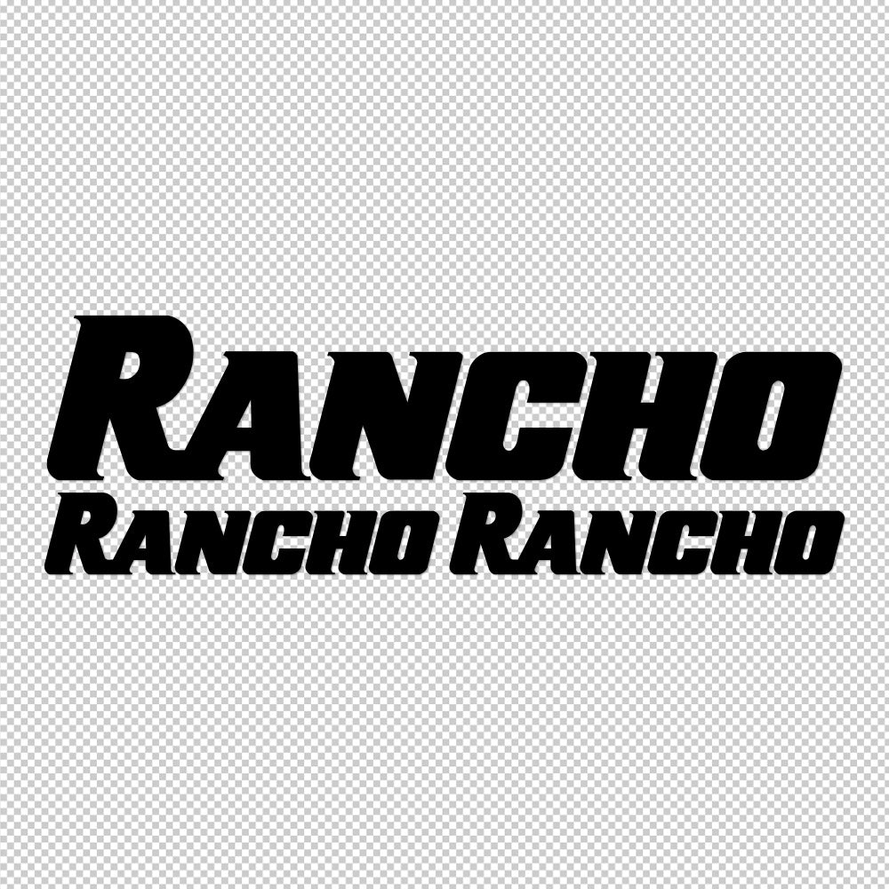 3X Rancho Sticker Decals (not printed)