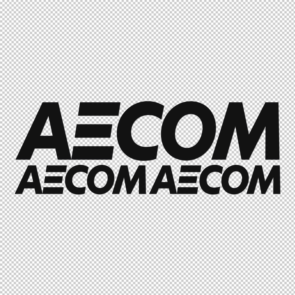 3X AECOM Sticker Decals (not printed)