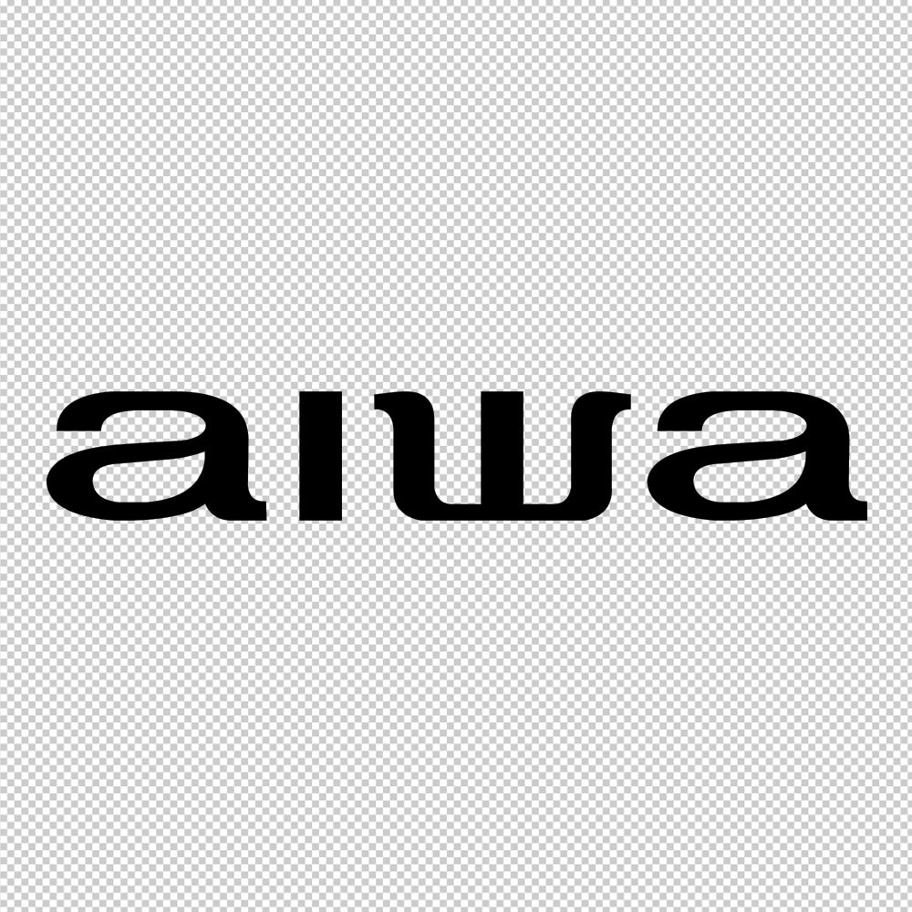 Aiwa Sticker Decals (die cut not printed)