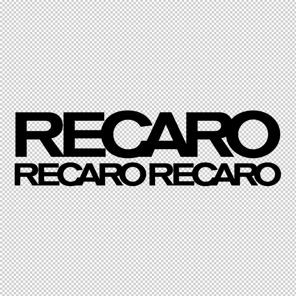Recaro Sticker Decals (not printed)