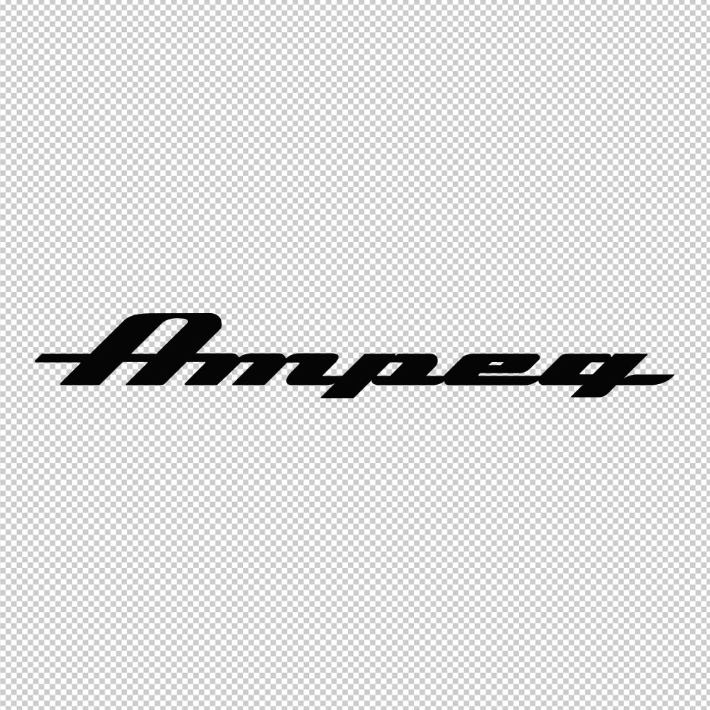 Ampeg Gold Chrome Sticker Decals (not printed)