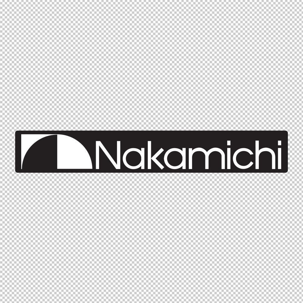 Nakamichi Sticker Decals (not printed) dual color