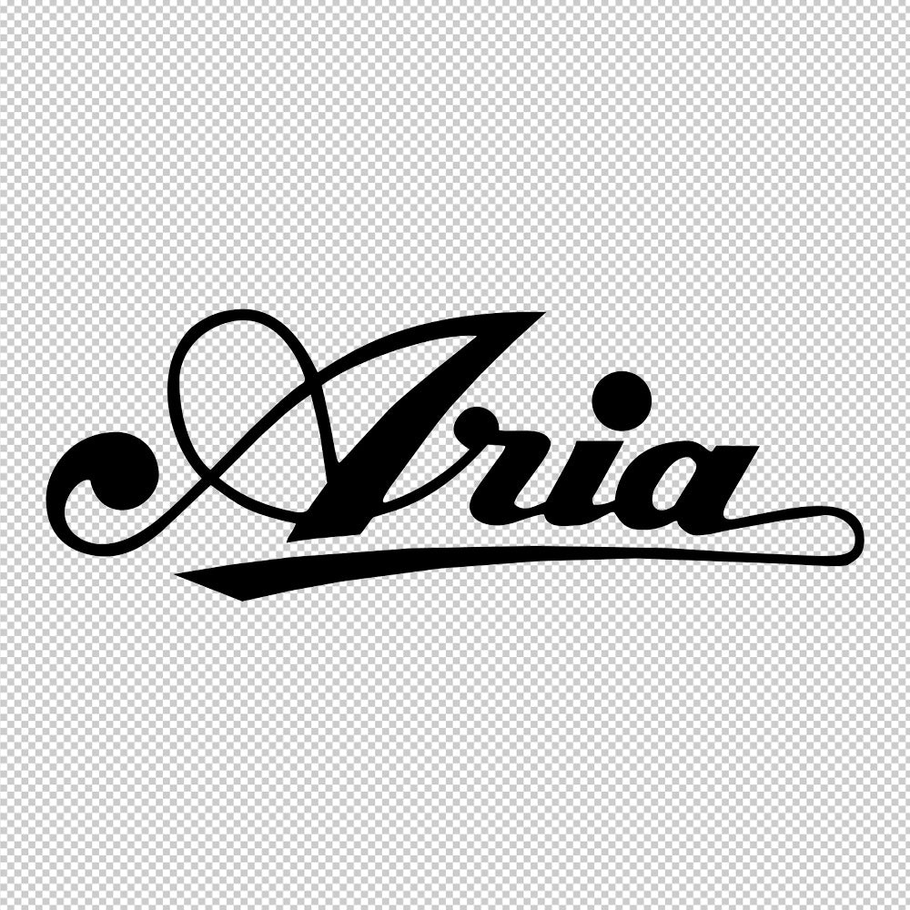 Aria Classic Sticker Decals (die cut not printed)
