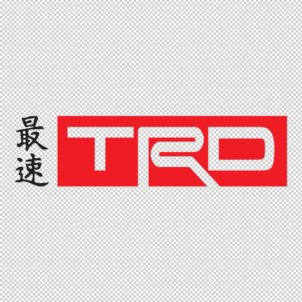 TRD Japan Sticker Decals (not printed) Toyota Racing Development