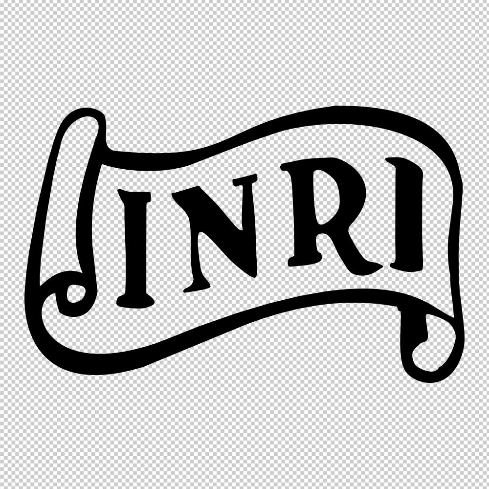 INRI Jesus the Nazarene, King of the Jews | Sticker Decals (not printed)