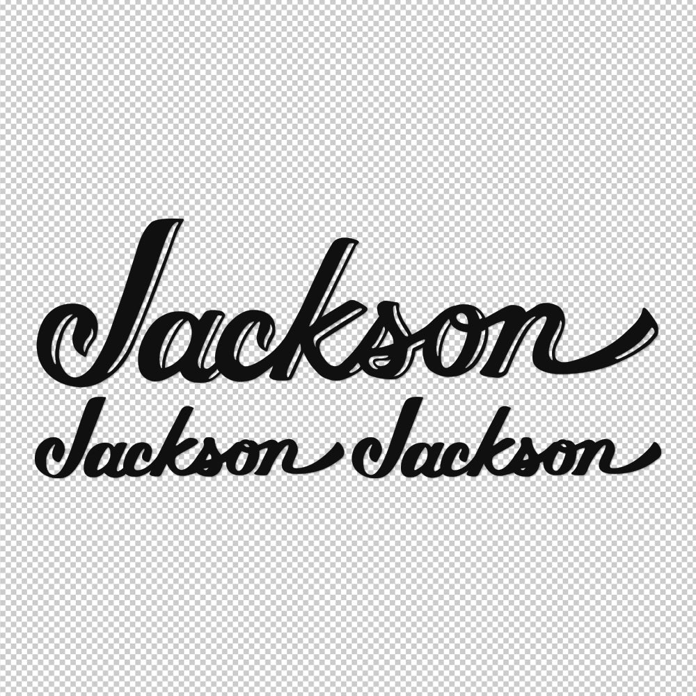 Jackson Guitars 3X Sticker Decals (not printed)
